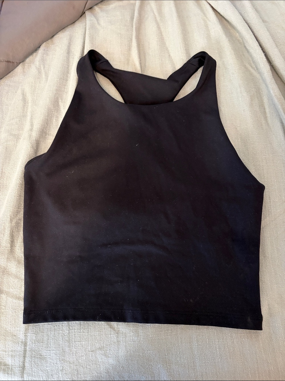 GAP Black Racerback Crop Top